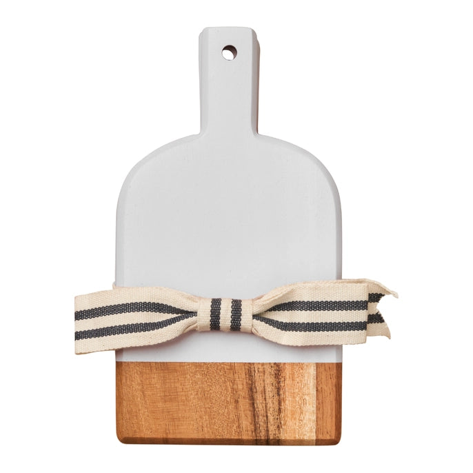 Acacia Heirloom Mini Cheeseboard (white) - Nested