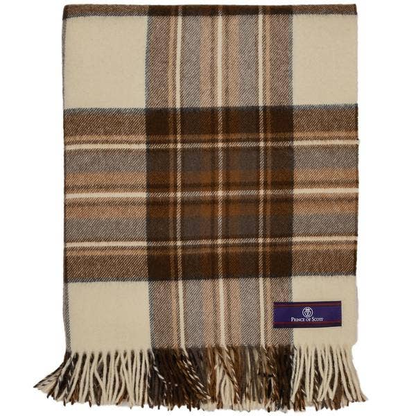 Natural Dress Merino Wool Throw - Nested