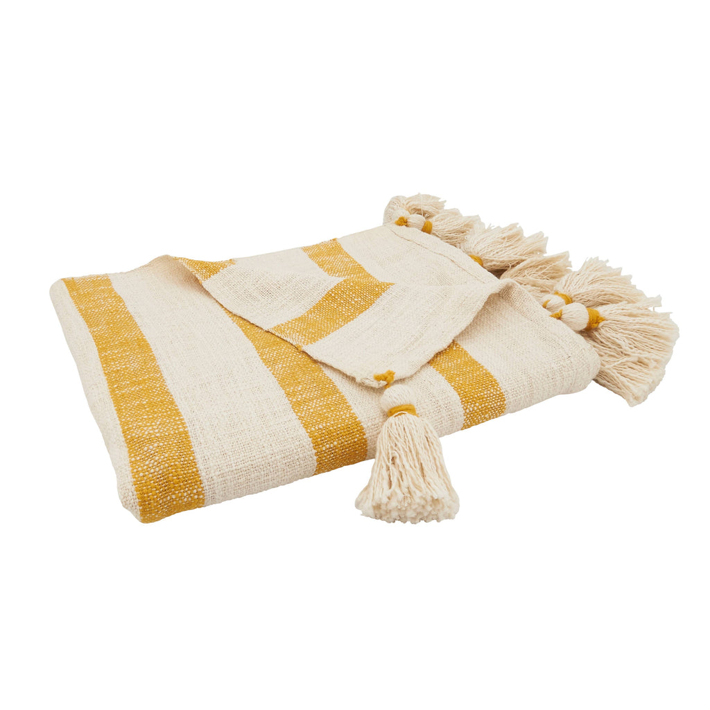 Stripe Tassel Throw - Nested Designs