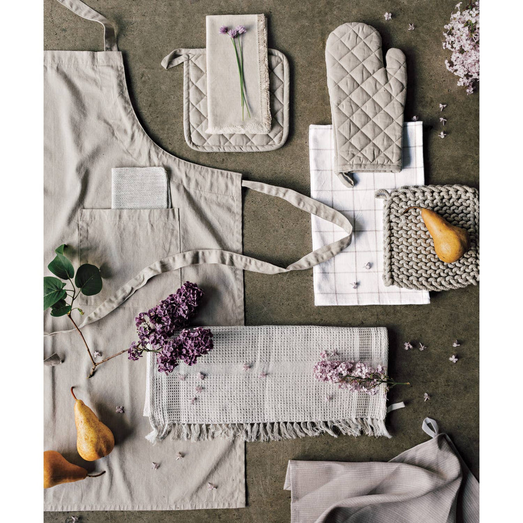 Dove Gray Knit Potholder - Nested Designs
