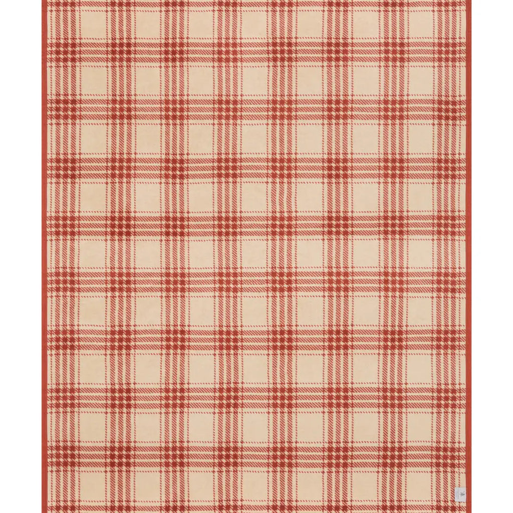 Autumn Plaid Desert Red Blanket - Nested