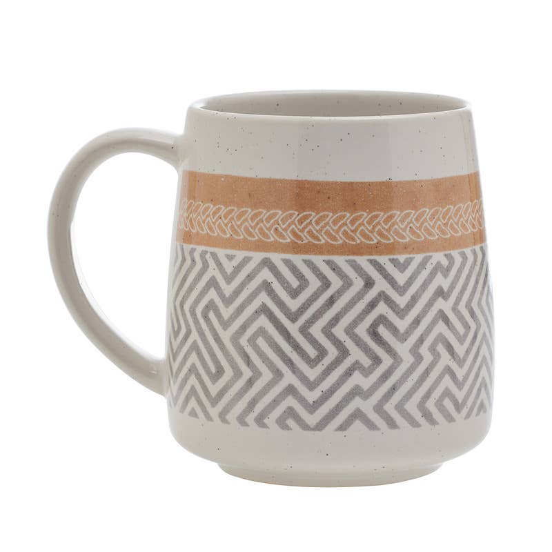 Geo Patterned Cone Mug - Nested