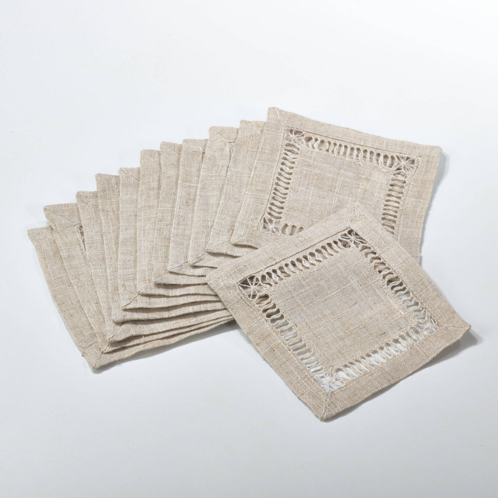 Toscana Hemstitched Cocktail Napkin - Nested Designs