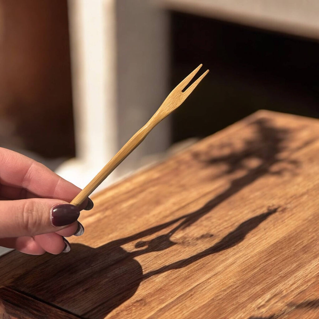 Bamboo Charcuterie Utensils - Fork - Nested Designs