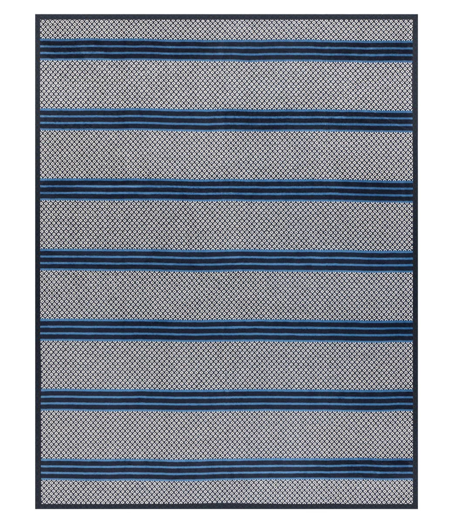 Captain's Classic Midnight Navy Blanket - Nested