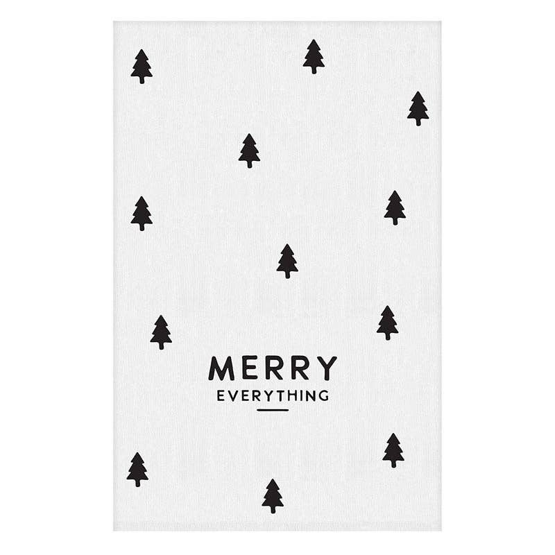 Merry Everything Holiday Tea Towel - Nested