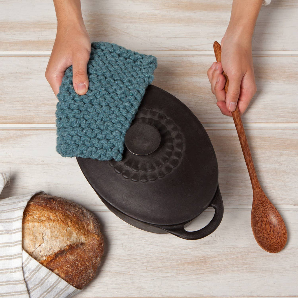 Lagoon Knit Potholder - Nested Designs