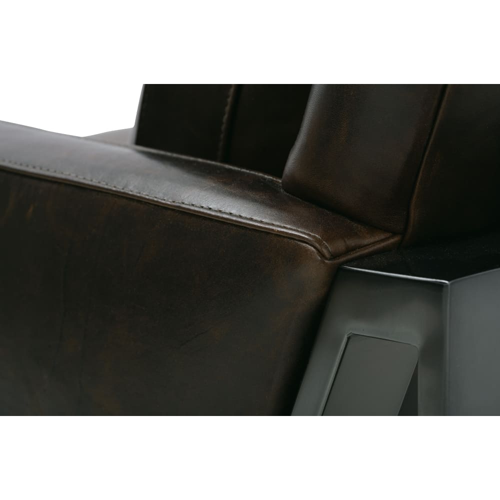 Atticus Leather Accent Chair - Nested Designs