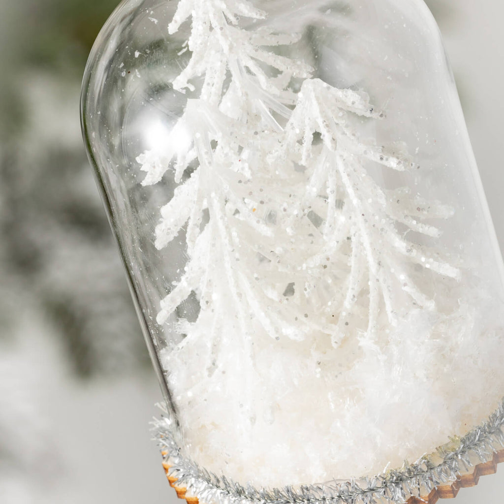 Trees in Cloche Ornament - Nested Designs