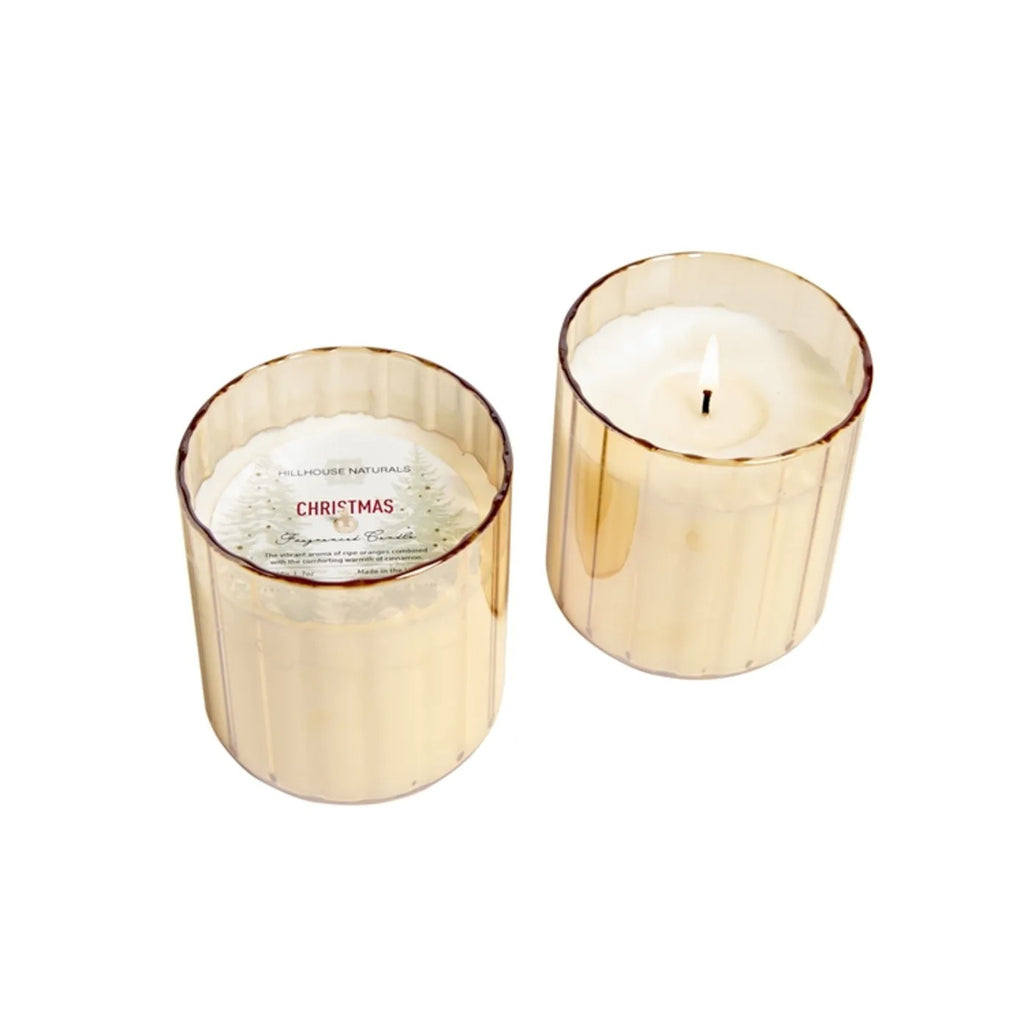 Christmas Candle – Mercury Glass 9.5 oz - Nested