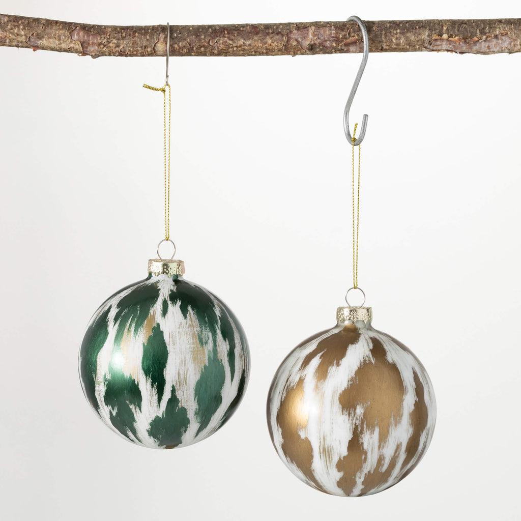 Distressed Ball Ornament - NESTED