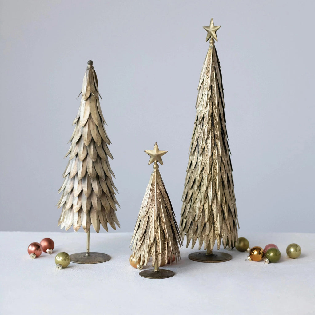 Metal Tree, Antique Brass Finish - Nest Interior Design