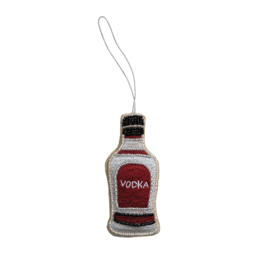 Fabric Vodka Bottle Ornament - NESTED