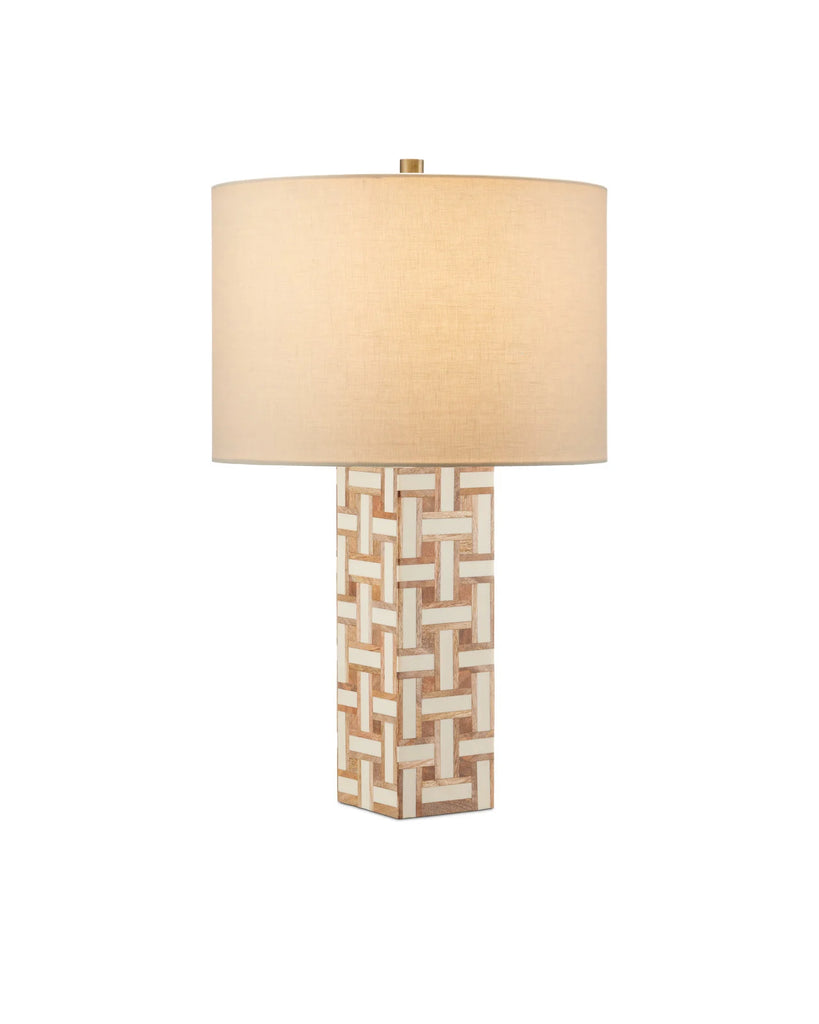 Aarna Cream Table Lamp - Nested