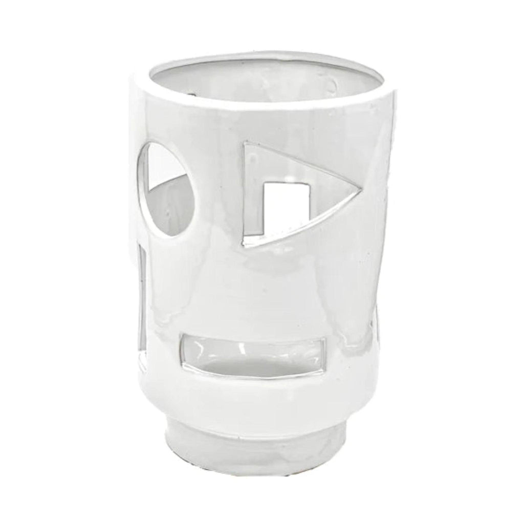 White Pierced Lantern - Nested Designs