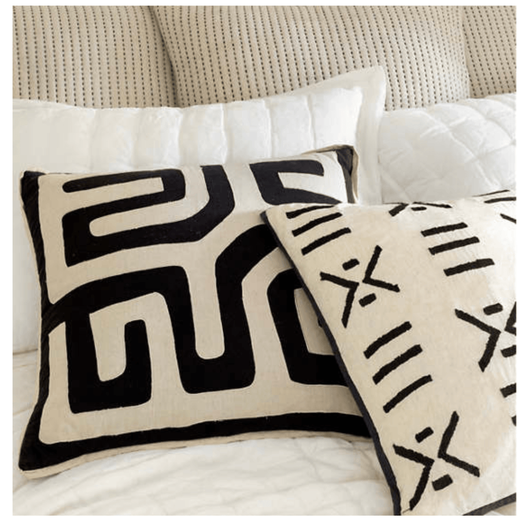 Tula Embroidered Pillow - Nested Designs