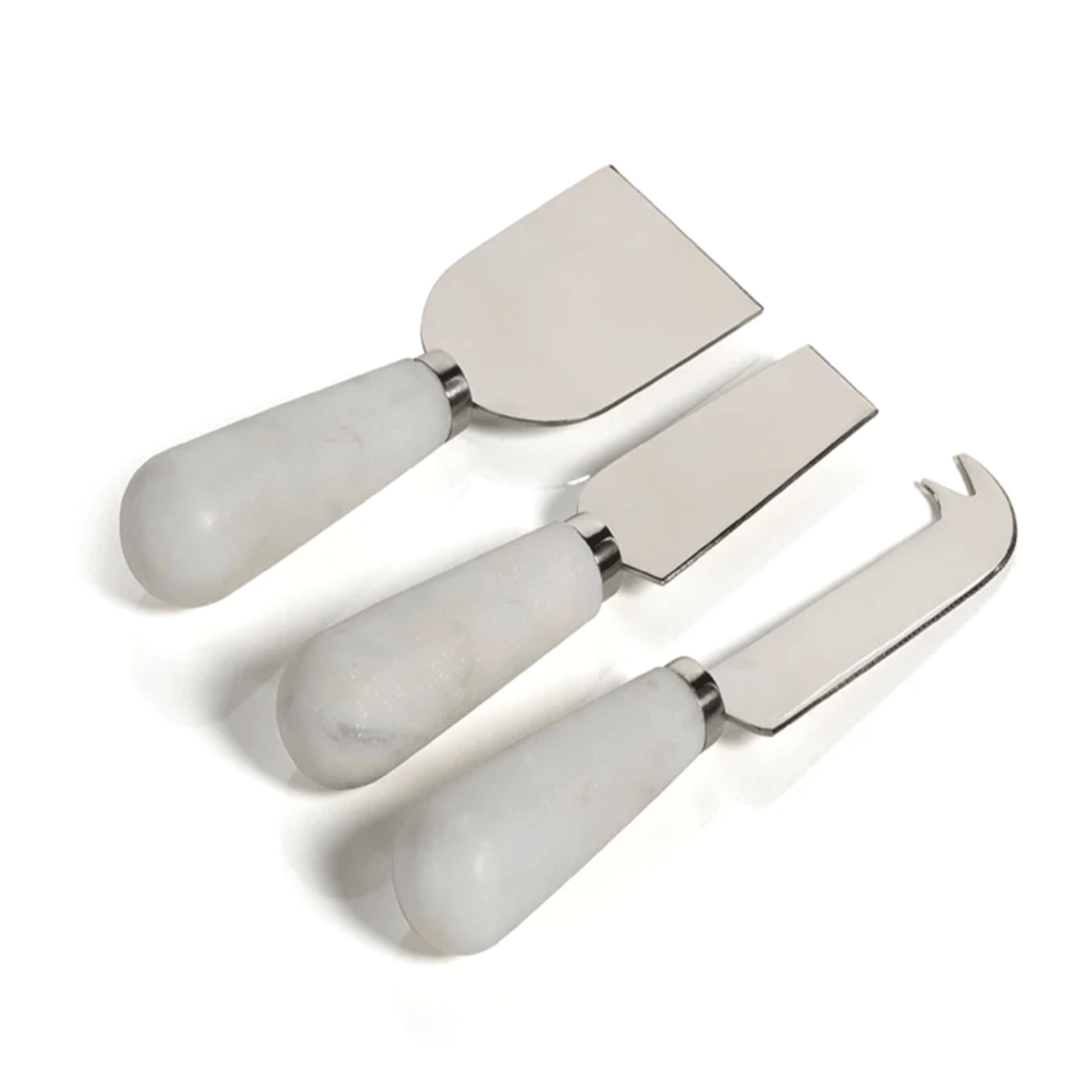Marble Cheese Knives Set of Three - Nested Designs