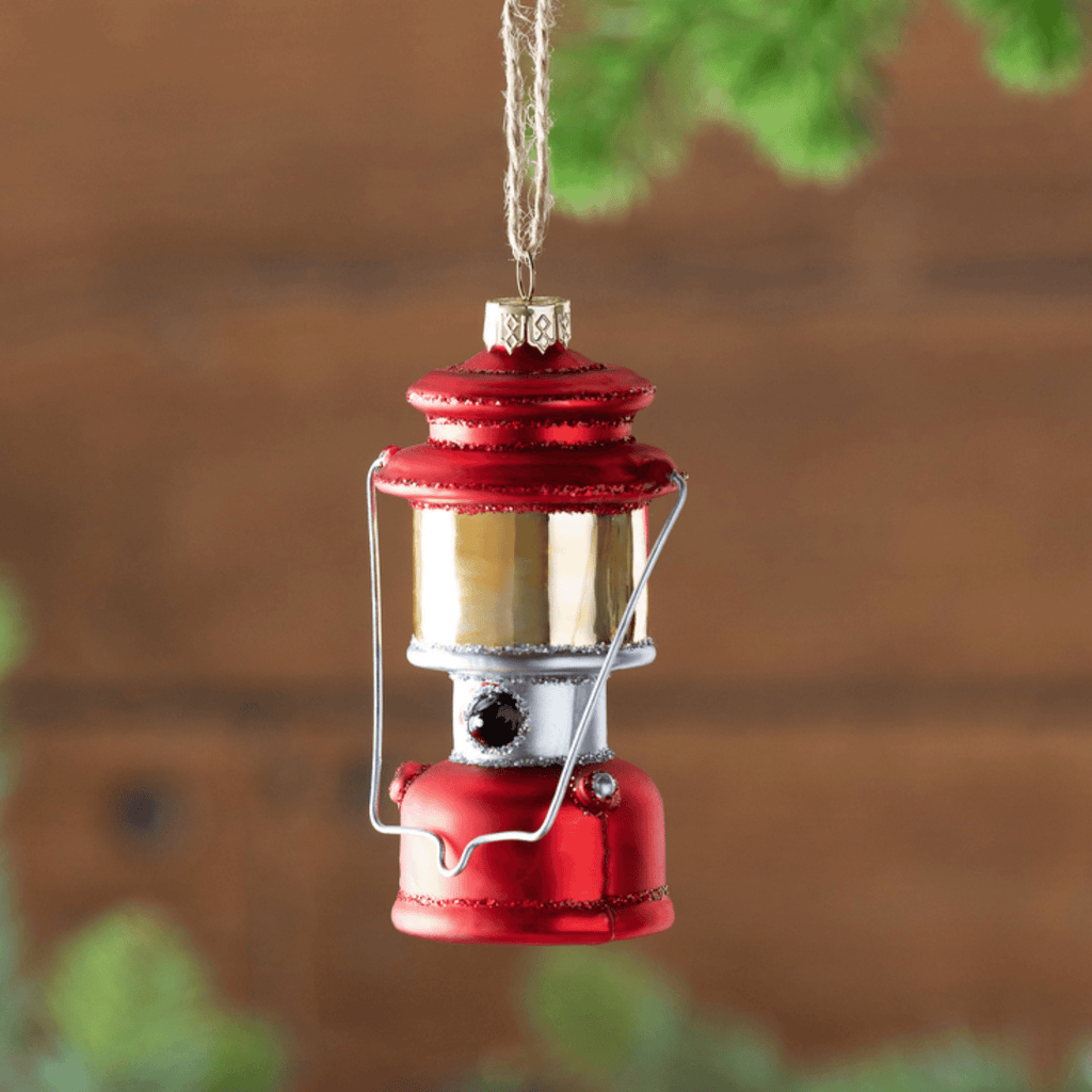 Camp Lantern Glass Ornament - Nested Designs