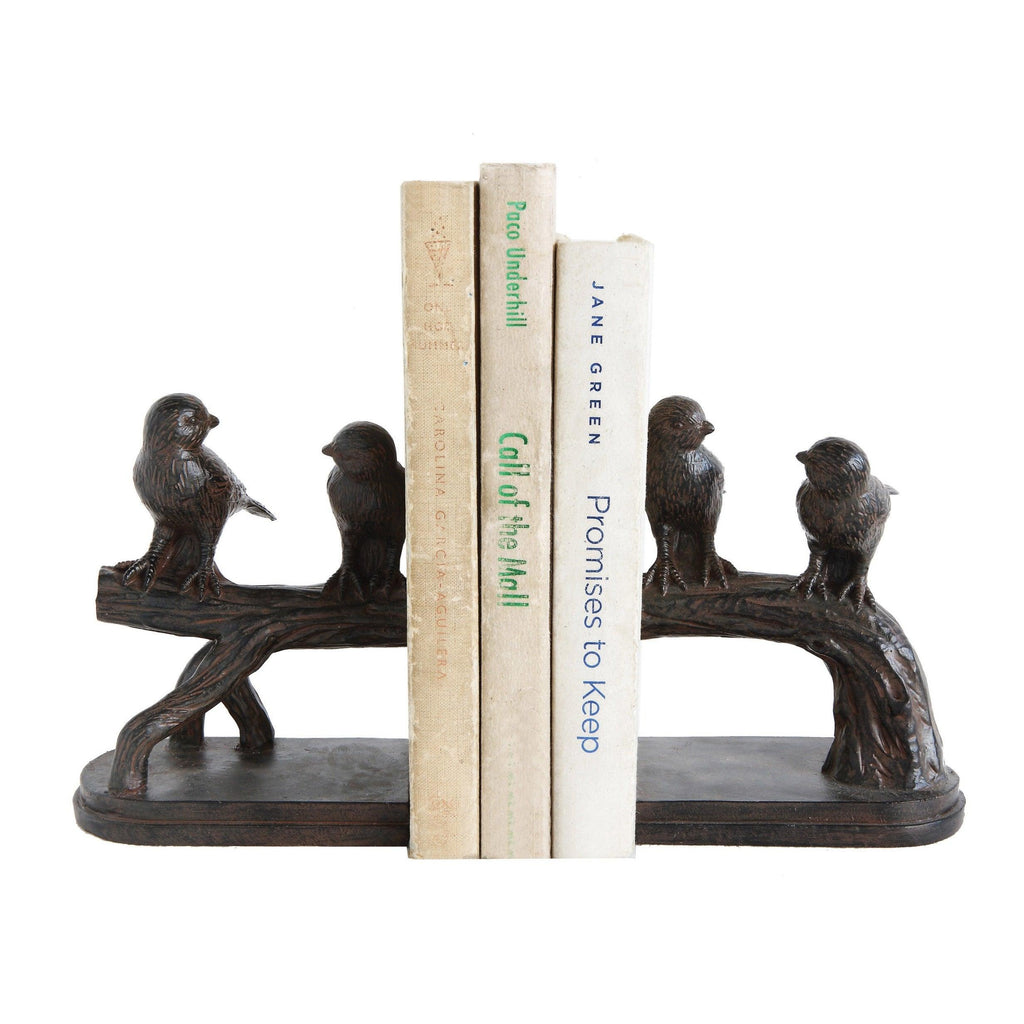 Bird and Branch Bookends - NESTED