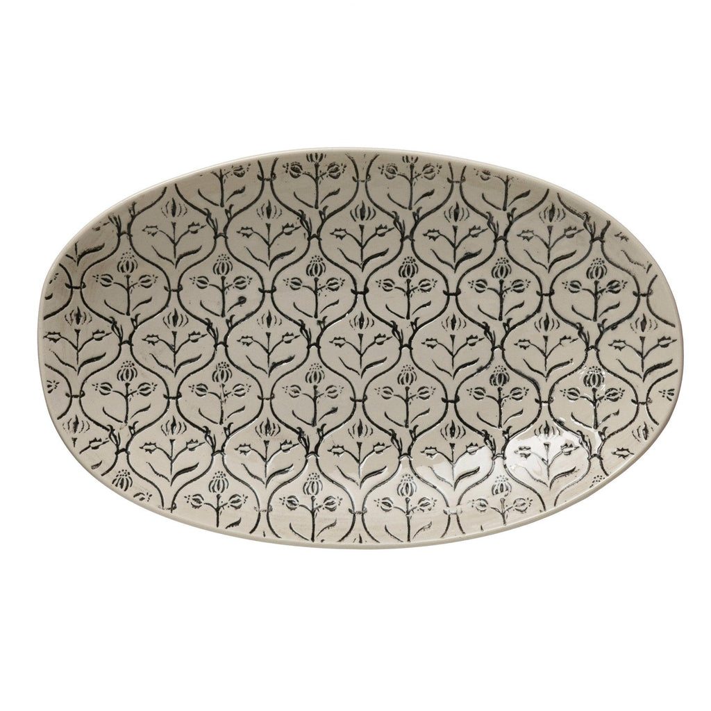 Hand-Stamped, Embossed Platter - Nest Interior Design