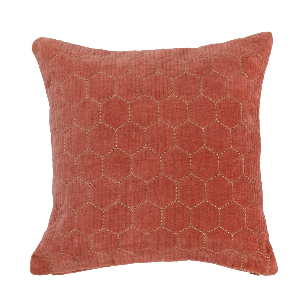 Coral Velvet Pillow - NESTED