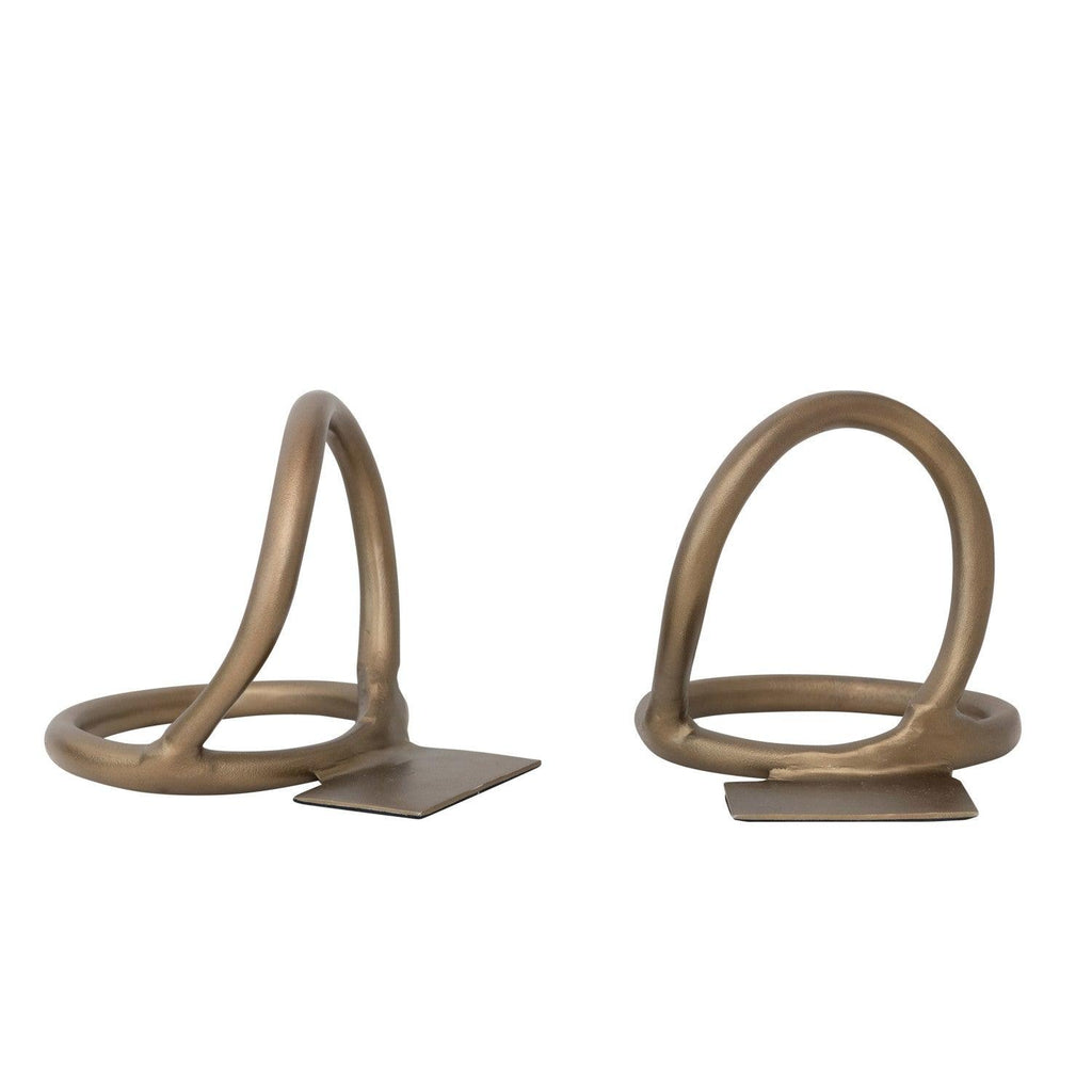Metal Abstract Bookends - Nest Interior Design